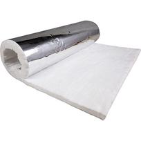 Laikykite aliuminio folija dengtą keraminio pluošto antklodę, 6# tankio, 1260F, 1/2  x 24  x 36  kamino išmetimo ortakio projektoriaus ekranų izoliacijai.