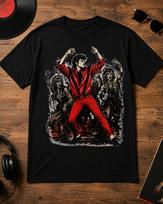 Michael Jackson Thriller T-shirt - 100% cotton MJ Tee 150 brown