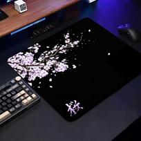 Cute Pink Sakura Cherry Blossom Mouse Pad Floral Flowers Mousepad Small Mousepads New Gaming Non-slip rubber PC Office Desk Mats 220x180x2mm white