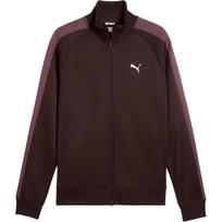 PUMA T7 Jackets Men's Dark Brown Chocolates Tone Stand Collar Moderate M black