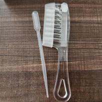 Anti-Static Hair Oil Applicator Comb Transparent Scalp Massage Comb  Scalp Nourish skaidri