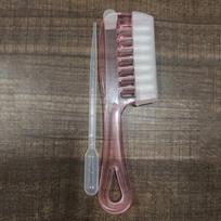 Anti-Static Hair Oil Applicator Comb Transparent Scalp Massage Comb  Scalp Nourish rožinė
