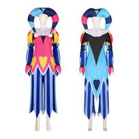 Helluva Boss Fizzarolli Clown Villain Cosplay Stage Costume XXL blue