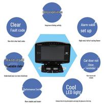 LUFI x1 OBD Multifunction Gauge: Air-Fuel Ratio, RPM, Oil & Exhaust Temp, Voltage, Water Temp, Turbo Gauge. English Version