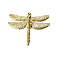 Nordic Gold Dragonfly Single Hole Brass Furniture Handle Luxurious Kitchen Drawer Handles Hardware Dresser Cabinet Pulls auksas