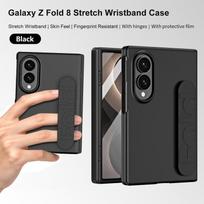 Galaxy Z Fold8 Case Full-Body Protective Cover With Wrist Strap Shockproof Solid Color Z Fold8 Wide gray
