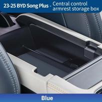 For Byd Song Plus Seal u 2023-2025 Car Central Control Armrest Storage Box Wear Scratch Resistant Organizer Interior Tidy Case just for left drive black