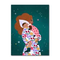 Young Mum Poster Maternal Love Floral Minimalist Wall Art Print Canvas  Posters for Living Room Modern Home Decor 30X40CM No Framed