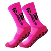 TC Professional Extra Thick, Sweat-Absorbent, Odor-Resistant Non-Slip Football Socks 37-45 with Zipper Bag persikas