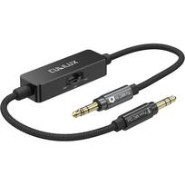 Cubilux 3.5mm TRS Line to Microphone Attenuator Cable, 3-Stage (-10dB/-20dB/-30dB) Stereo Audio Adapter Cord for DSLR Cameras and Camcorders, 30cm