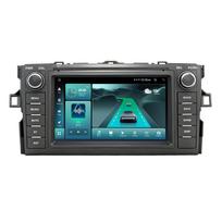 REAKOSOUND Car Radio 7'' Touch Screen Carplay for Toyota auris 2 Din Car Multimedia with Bluetooth Video Auto Radio Radio Receiver 2+64GB black