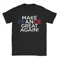 Unisexs Make France Great Again T Shirts Europe 100 Cotton Clothes Vintage Short Sleeve Crewneck Tees Graphic Printed TShirts XL white