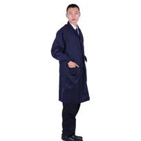 Unisex atsparus dėvėjimuisi daugiaspalvis ilgomis rankovėmis laboratorinis chalatas - Patogus, pritaikomas spaudinys, keturiems sezonams. XXXL/185 tamsiai mėlyna spalva