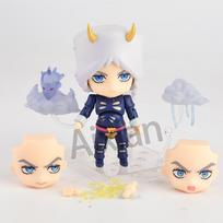 Aixlan#2027 JoJo's Bizarre Adventure Figure Weather Report Cute Edition 10cm JOJO PVC Action Figure Amine Collectible Figurine gray