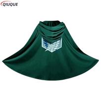 Eren Mikasa Cosplay Costume Anime Cloak Shingeki no Kyojin Scout Legion Printing Cape Jiyuu no Tsubasa L black