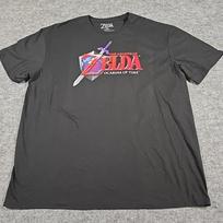 THE LEGEND OF ZELDA Nintendo Adult T-shirt OCARINA OF TIME 2XL 2021 Black Unisex T-Shirt M gray