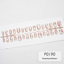 Autumn Winter Polka Dot Press-On Nails, 30-Piece High-Grade Sweet Cool Mirror Fairy Style, Detachable and Wearable.