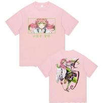 Anime Demon Slayer Kanroji Mitsuri T Shirt Kimetsu No Yaiba Aesthetic Clothing T-shirts Unisex Fashion Oversized Cotton T-shirt S white