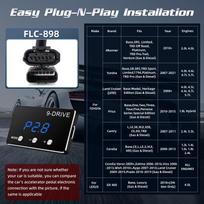 Racing Power Accelerator Controller Plug Play 9-Drives Electronics Throttle Controller Car Pedal Booster Tuning Parts Accessory FLC-898 gray