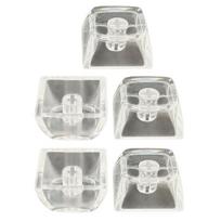 5/10pcs 1U Keycaps Set XDA Height Transparent with Backlit For Personalizing Mechanical Keyboards Enhances Typing white