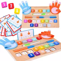 MATHEMATICS Wooden set for learning to count Board + task cards ZA6245