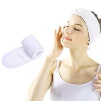 10pcs Adjustable Head Band for Spa Face Wash Makeup Sweat Head Wrap Non-slip Stretchable Washable Headband Hair Band for Sportsl beige