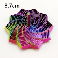 3D Printing Expanded Sensory Fidget Star Model Visual Illusion Hexagon Whirling Spiral Ornaments Stress Relief Board Game black