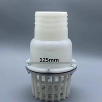 Pėdos vožtuvas arba atbulinis vožtuvas 2 coliai 50 mm / 3 coliai 75 mm Didelės skylės pėdos vožtuvas Plastikinis savaime užsipildančio siurblio apatinis vožtuvas Filtras as the picture
