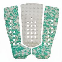 Surfboard Tail Pad AntiSlip Surface EVA Foam Deck Grip Shock Absorbing for White Green Camo white