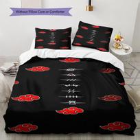 Naruto Logo Duvet Cover Soft Comfortable, Kids Bedding Gift,Size with Different Sizes-HE78 150*200cm/59x79in Single/Twin 3pcs