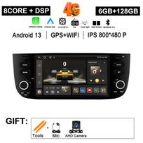 „Android Autoradio“, skirtas „Fiat Linea Punto Evo 2012–2015“ automobilio radijui, multimedijai, „Bluetooth“, 6,2 colio jutikliniu ekranu, DVD grotuvu, be 2 DIN 8581-4+64+MIC+AHD
