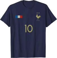 Men Summer T shirt France Flag Gallic Rooster No.10 Graphic Tee Short Sleeve Casual Soccer Fan Unisex Cotton Streetwear Tops XL black