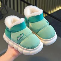 Šilti, vandeniui atsparūs medvilniniai batai mažyliams ir vaikams - Neslystantys, storas padadas, idealūs naudoti patalpose ir lauke 19.1cm (Size 30/31, 5-7 years) žalia