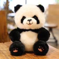 Nauja Huahua Panda lėlė Hug Fa Cai Avokado Moliūgo Krepšys Kūrybiška Panda Pliušinis Žaislas Lėlių Mašina Lėlė 25cm black