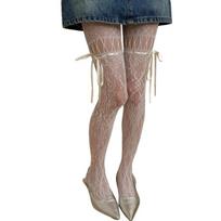 Women's Garter Belt Tights Patterned Fishnet Thigh High Stockings Tights High Waist Pantyhose Suspender Pantyhose Gifts balta