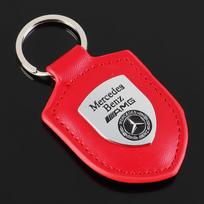 Metalinis raktų pakabukas Automobilio raktų pakabukas Skydo sagtis Automobilio emblema Dovanai Mercedes Benz AMG W203 W206 W220 W205 W211 W212 W201 W210 W108 AX1 red