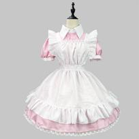 Juodai balta tarnaitės kostiumo suknelė, skirta cosplay, restoranui, kavinei ar vakarėliui 5XL white