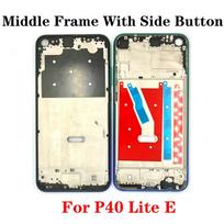 OG For Huawei P9 P20 P30 P40 Pro Lite E G9 Middle Frame Housing Front LCD Screen Bezel Plate Panel Chassis + Button P40 Lite E Black