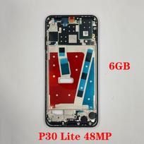 OG For Huawei P9 P20 P30 P40 Pro Lite E G9 Middle Frame Housing Front LCD Screen Bezel Plate Panel Chassis + Button P30 Lite 48MP Black black