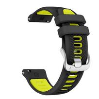 Silikoninė sportinė apyrankė 18 20 22mm skirta Garmin Forerunner 170 265 255 245 Venu 4 3 serijoms Patogi, patvari, greitai nuimama apyrankė 20mm Universal black