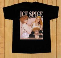 Ice Spice Tour Signature Black Tee Unisex  All Size DI698 Unisex T-Shirt M brown