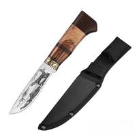 Buitinis virtuvės peilis Mažas tiesus peilis Daugiafunkcis vaisių peilis pjaustymo peilis 5CR13mov Plienas 1 Pcs with Cover
