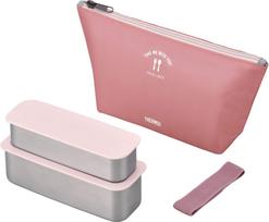 Termosas Bento Box 2 Tier Slim Fresh Lunch Box 635ml Dusty Pink DSA-604W DTP rožinė