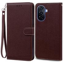 Nova Y70 dėklas Huawei Nova Y70 dėklui Odinis atverčiamas piniginės dangtelis Huawei NOVA Y70 telefonų dėklams Y 70 Plus Coque Fundas Korpusas Huawei Nova Y70 Plus black