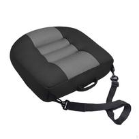 Thick Booster Seat Cushion with Handle | Contoured, for Car Gray Strap Black Gray_with Strap gray