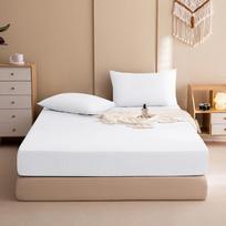 Waterproof Fitted Sheet, Soft Bedding,white,Thick Bed Sheet,urine Proof Suitable for Children and The Elderly 100*200+30cm(only sheet) beige