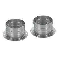 Cinkuoto geležies metalinis tiesus vamzdžio jungės jungiklis Vėdinimas Šildymas Vėsinimas Vėdinimo HVAC sistema 75MM-2PCS