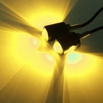 2vnt 12V LED valstybinio numerio apšvietimas motociklo signalinis žibintas mini posūkio signalas galinio žibinto stabdžių rūko žibinto lemputė geltona