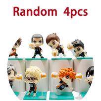 2pcs-8pcs/set Haikyuu!! Anime Model Doll Volleyball Boys Action Anime Figures Model  Toys Fans Collectible Gifts beige