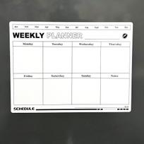 Erasable Magnetic Whiteboard, multifunctional for message note, planning organization and sticky notes display gray